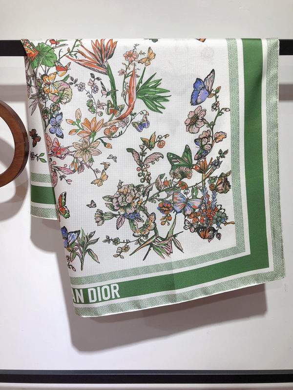 Dior silk scarf 90X90cm E06 (24)